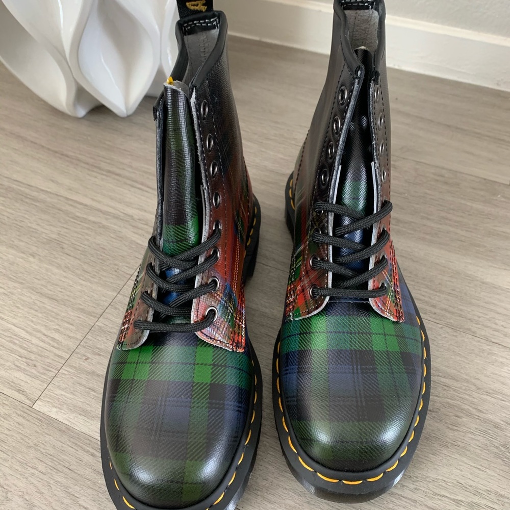 Dr. Martens 1460 Tartan Plaid Boot - Picture 2 of 5